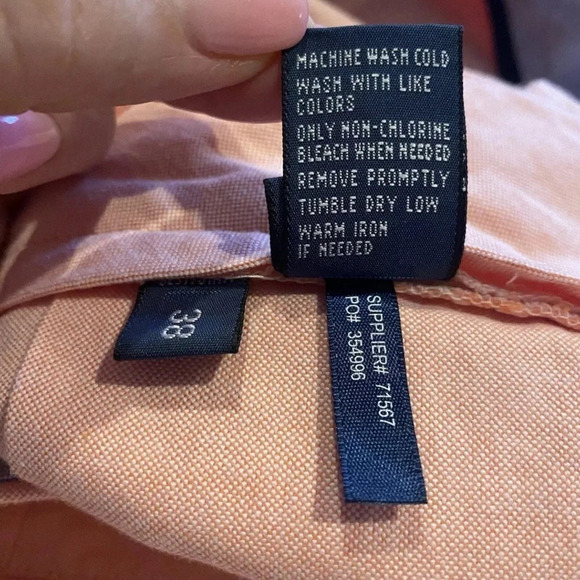 Polo Ralph Lauren Salmon Pink Cotton‎ 9.5” Shorts Men’s Size 38 (1118) - Picture 6 of 6